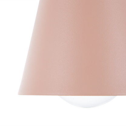 Pink Metal Pendant Lamp 168cm Retro Vintage Ceiling Light For Dining Room