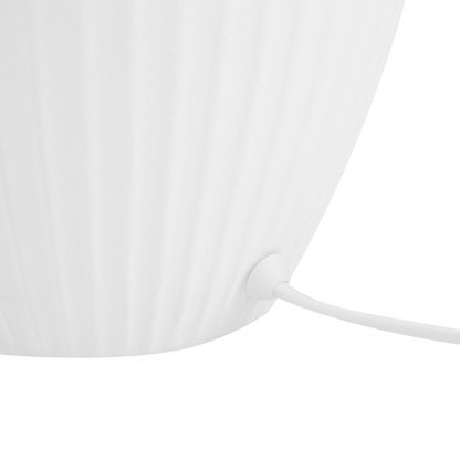 Ceramic Table Lamp White 52cm Empire Shade Retro Bedside