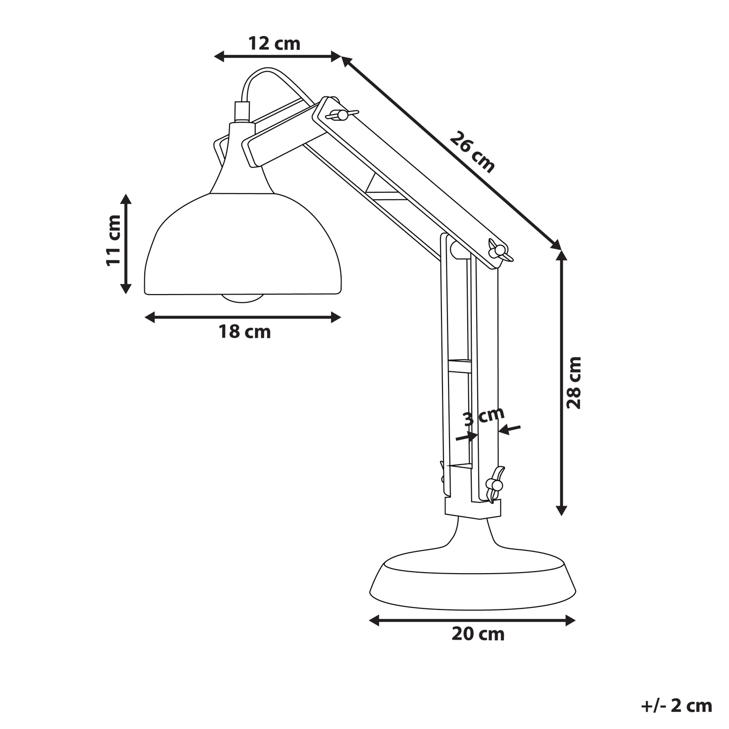 Desk Lamp Copper Wood Swing Arm Table Light With Adjustable Elegant Metal Shade
