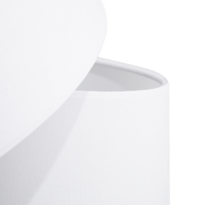 Floor Lamp Off White Fabric Metal 164cm 3 Light Adjustable