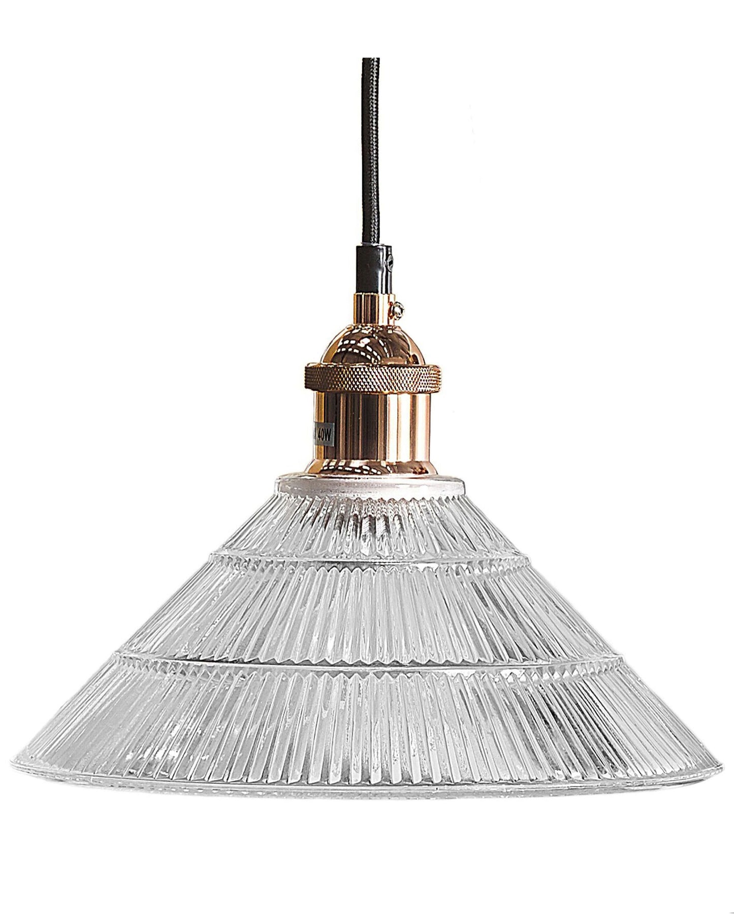 Pendant Lamp Glass Shade Copper Vintage Ceiling Light