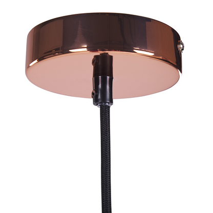 Pendant Lamp Glass Shade Copper Vintage Ceiling Light