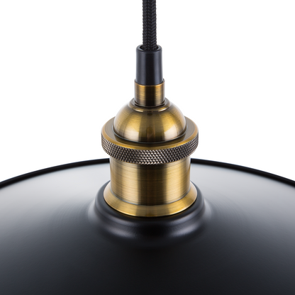 Pendant Lamp Black Metal Industrial Ceiling Light 30cm