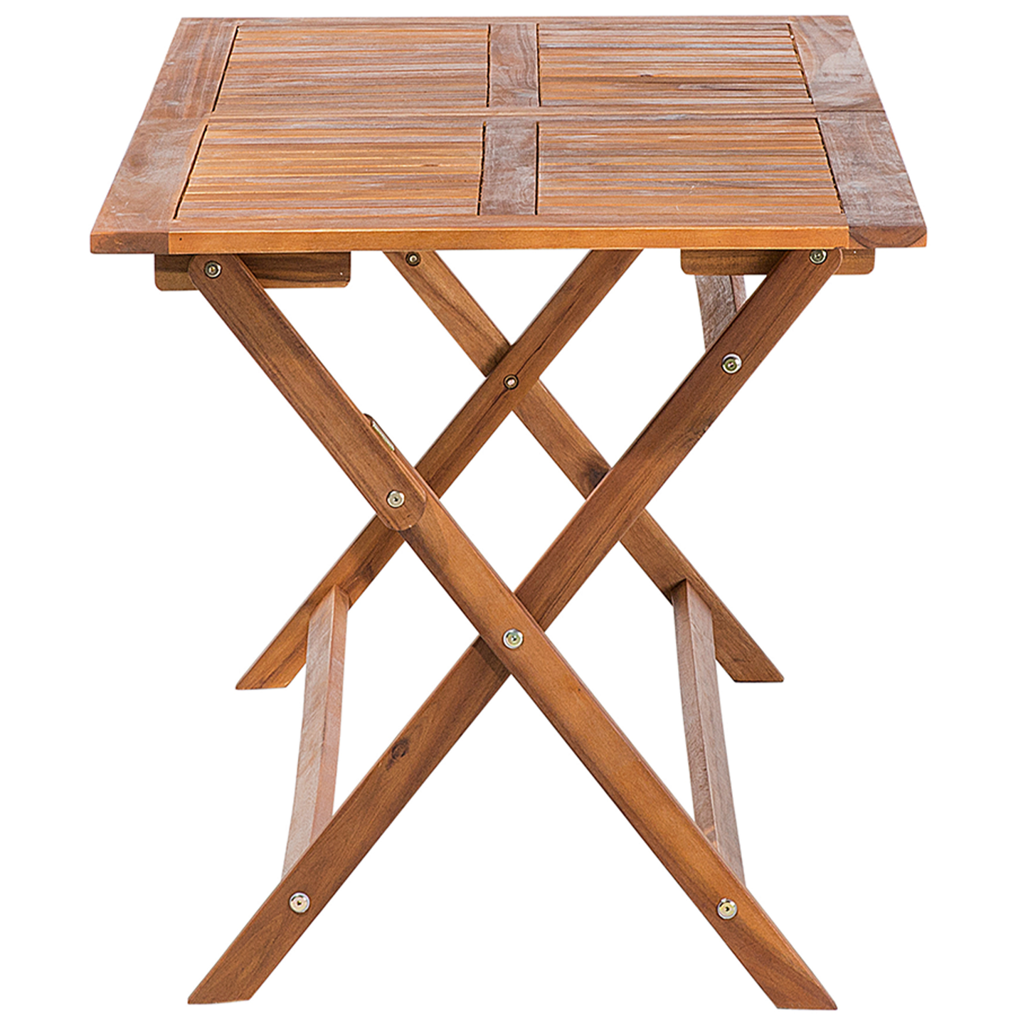 Dark Acacia Folding Outdoor Dining Table 140 x 75 6 Seater