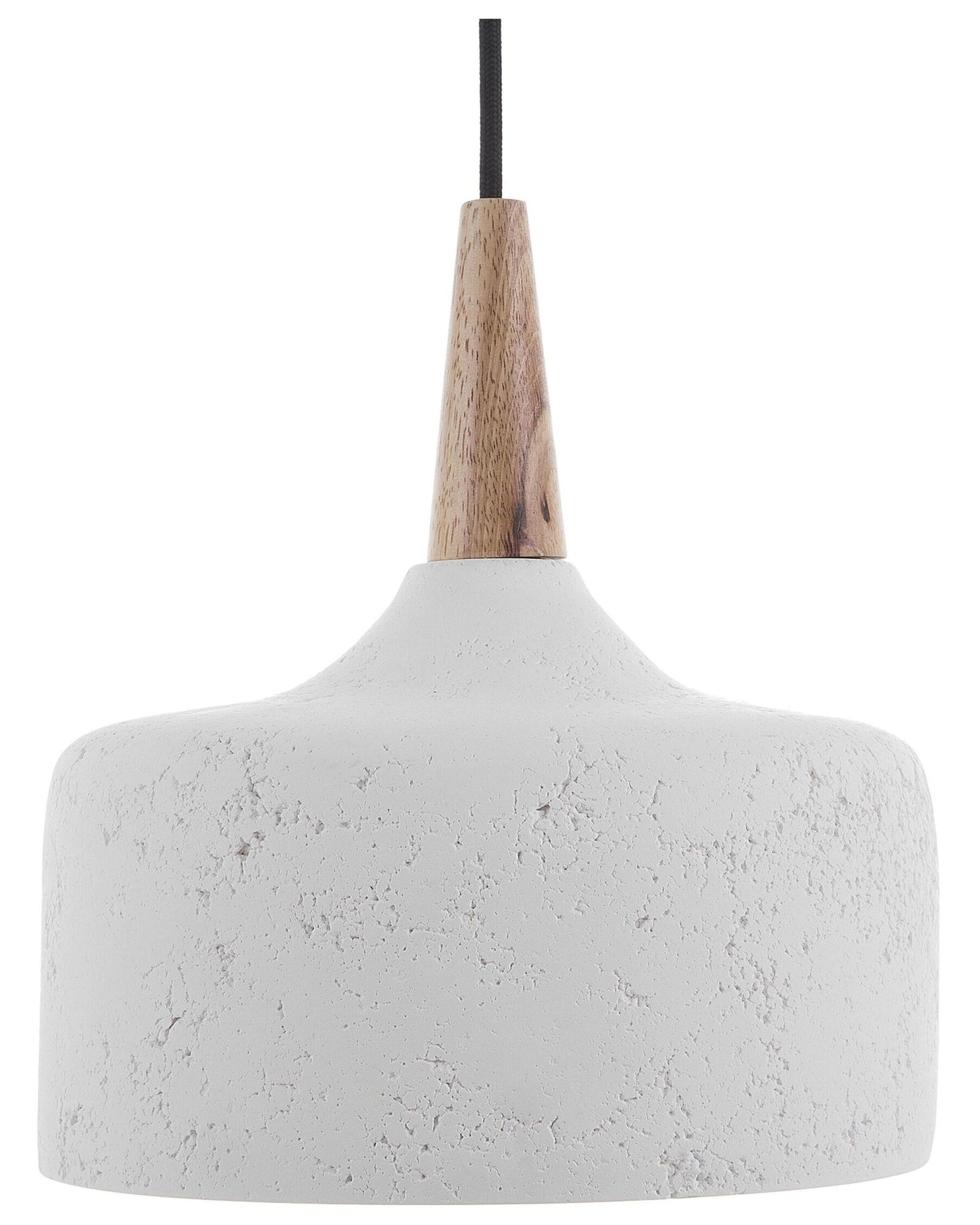 Pendant Lamp White Gypsum Cracked Finish