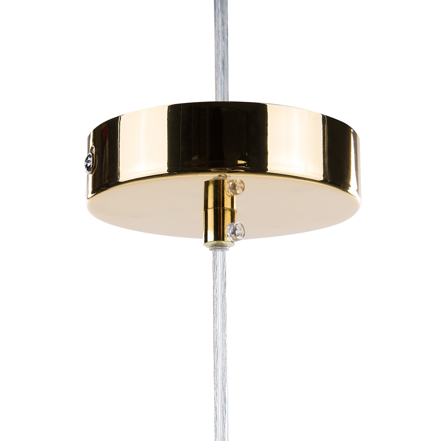 Gold Wire Hanging Pendant Lamp Geometric Cage Shade