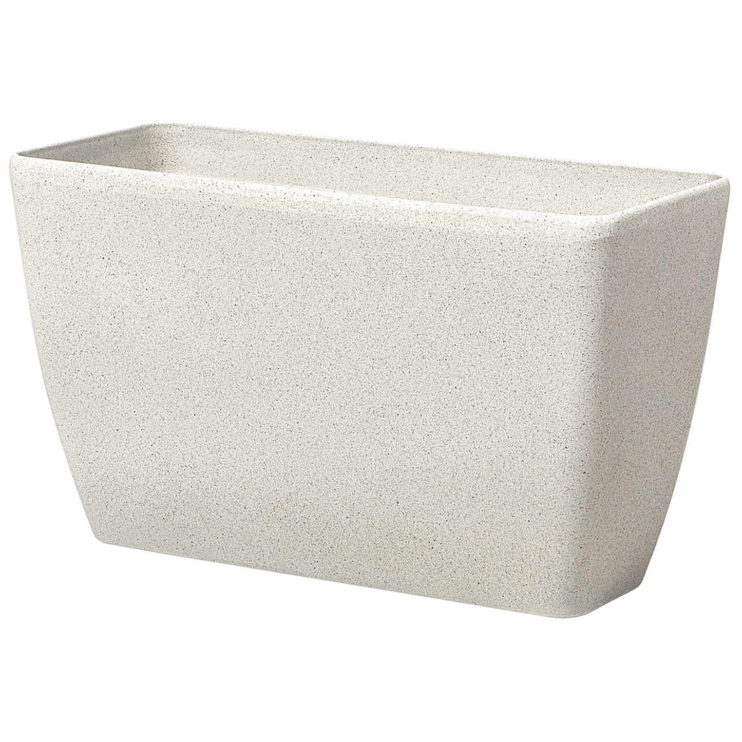 Plant Pot Beige Stone Flower Planter 74 X 32 X 45cm Modern Minimalist Outdoor Decor