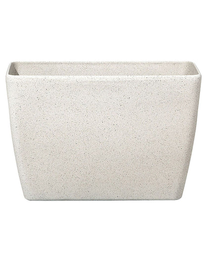 Beige Stone Flower Pot Planter 60 x 27 x 41cm Modern