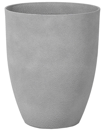 Grey Polyresin Plant Pot 43 x 43 x 52cm Indoor Outdoor