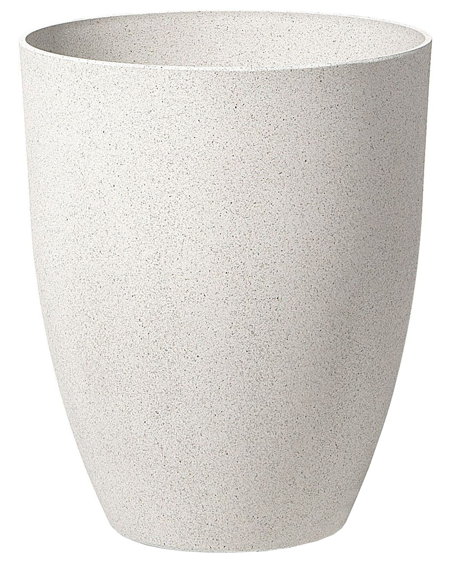 Off White Stone Polyresin Plant Pot 43cm Weatherproof