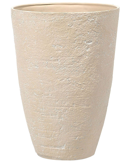 Plant Pot 51 x 51 x 71cm Textured Fibreglass Indoor Outdoor