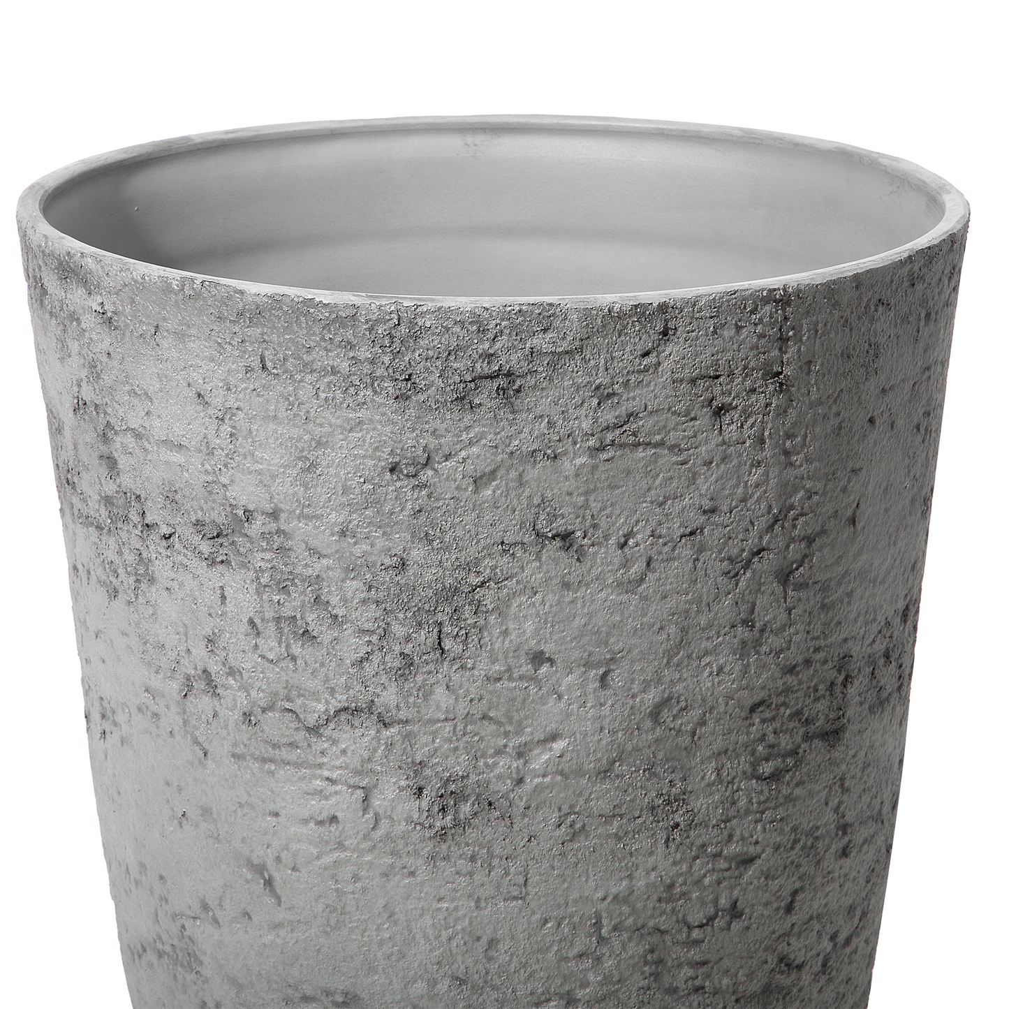 Textured Grey Stone Plant Pot 51 x 51 x 71cm Indoor Outdoor