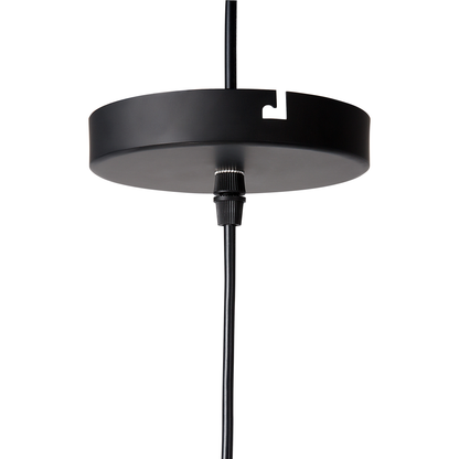Nordic Glow Pendant Lamp Black With Gold Inner Aluminium Cone Shade