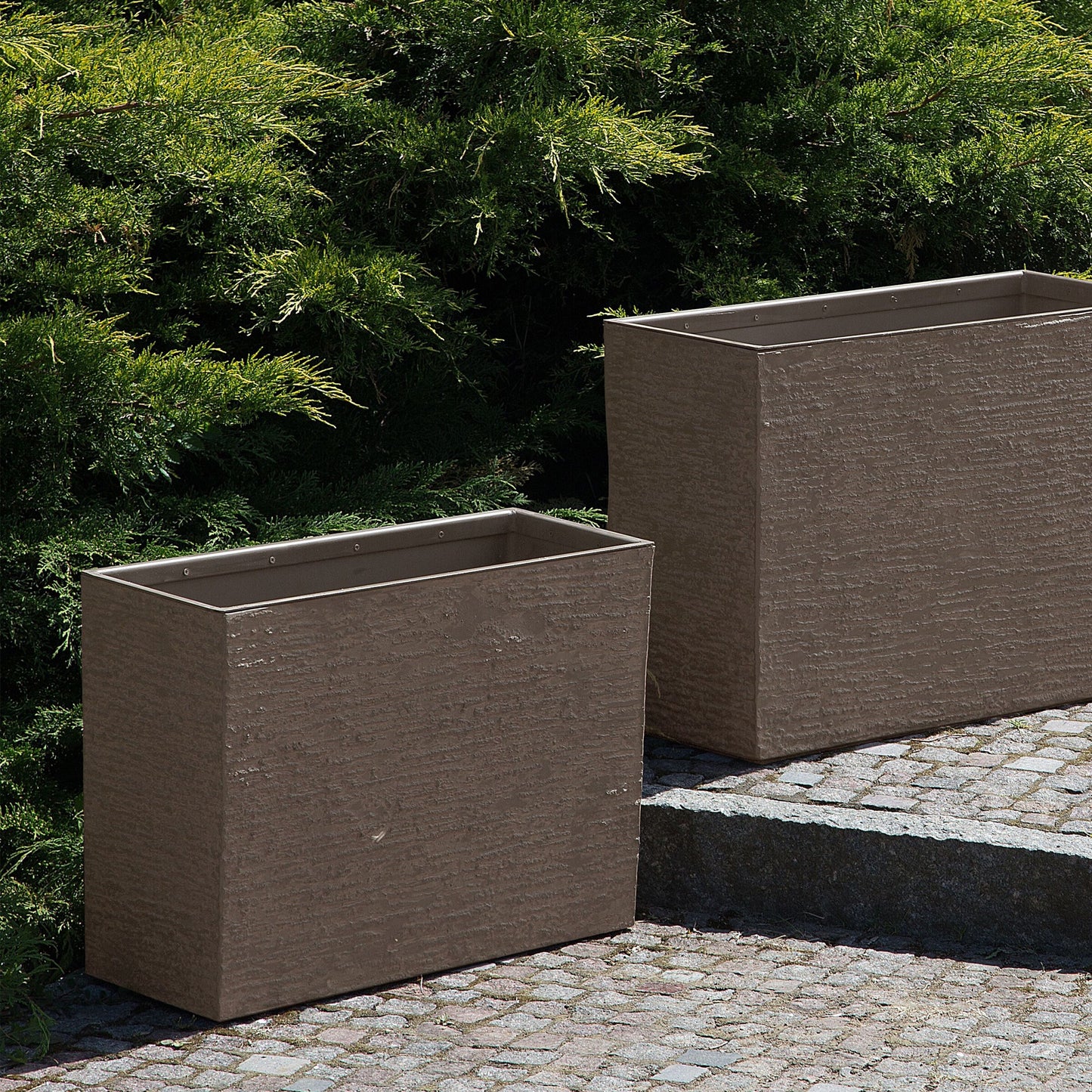 Brown Rectangular Plant Pot 45 x 60 x 25cm Indoor Outdoor