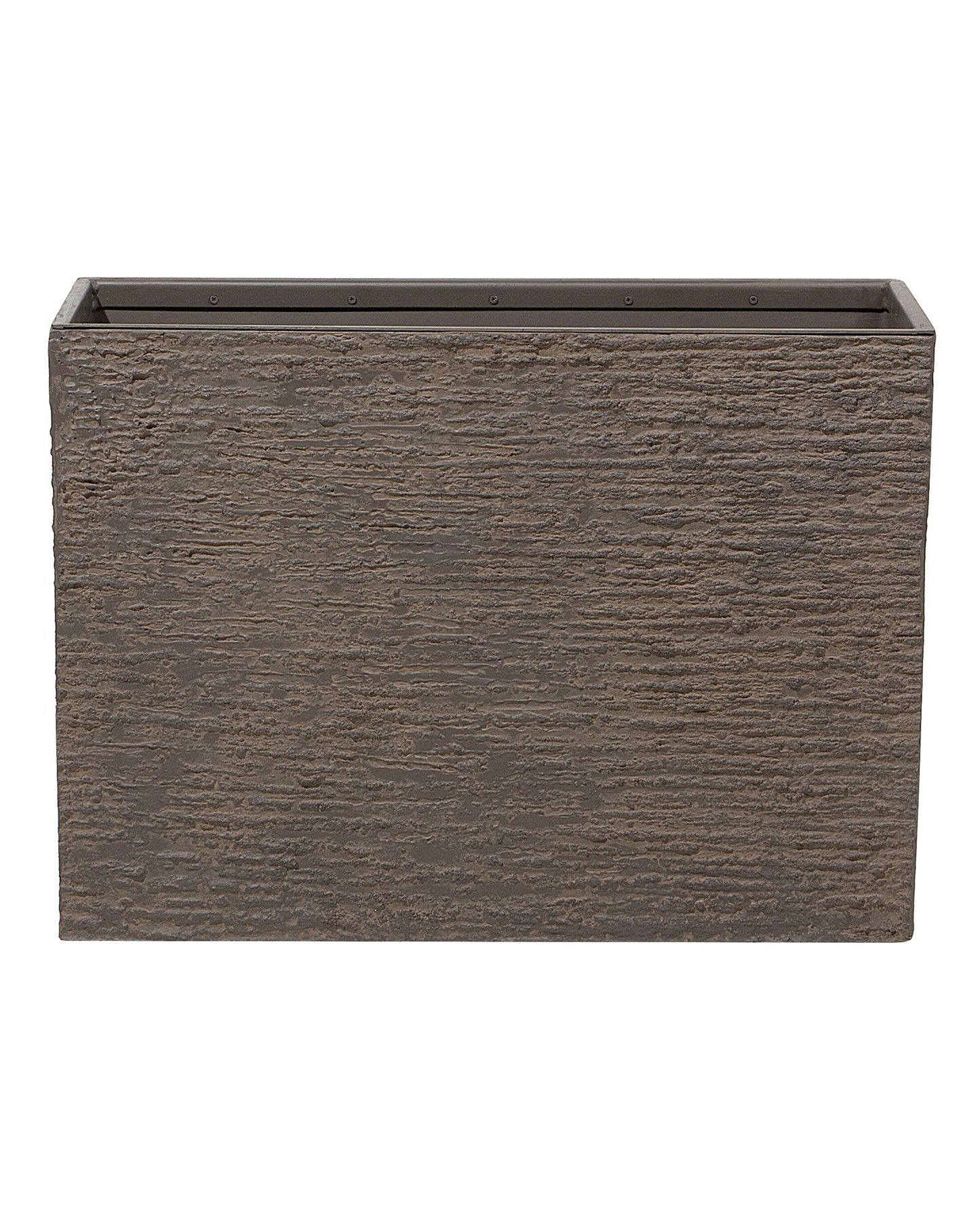 Brown Stone Plant Pot 50 x 70 x 29cm Indoor Outdoor Rectangular Planter Weatherproof