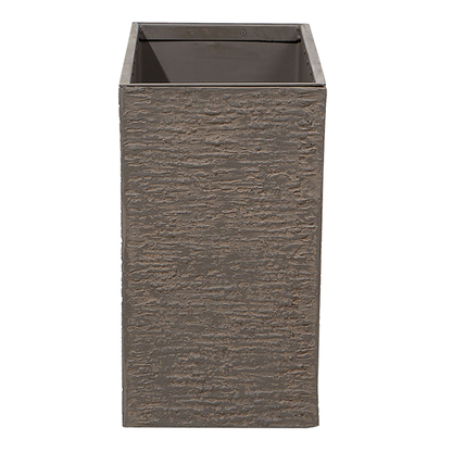Brown Stone Plant Pot 50 x 70 x 29cm Indoor Outdoor Rectangular Planter Weatherproof