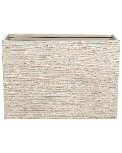 Everstone Beige Plant Pot 56 x 80 x 56cm Fibreglass Reinforced Indoor Outdoor Rectangular Planter
