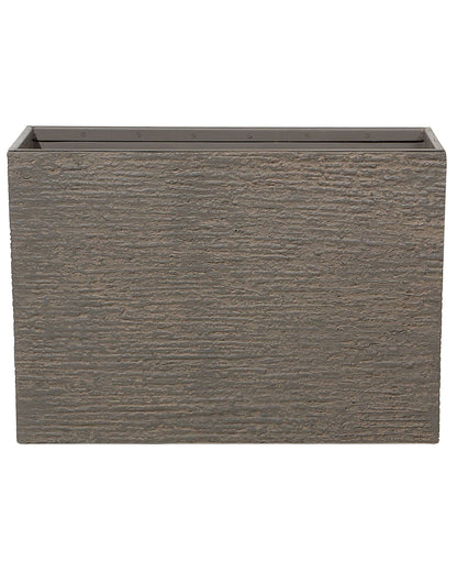 Brown Fiberglass Reinforced Rectangular Plant Pot 56 x 80 x 56cm Indoor Outdoor Planter