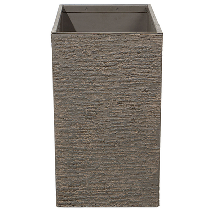 Brown Fiberglass Reinforced Rectangular Plant Pot 56 x 80 x 56cm Indoor Outdoor Planter