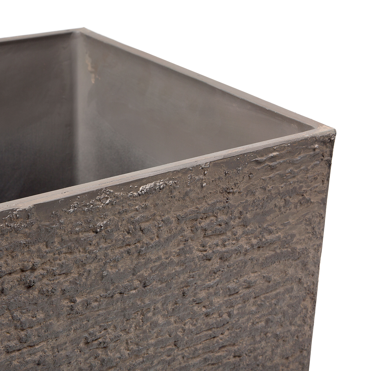 Verdant Stone Tall Plant Pot Brown Stone 70cm Indoor Outdoor