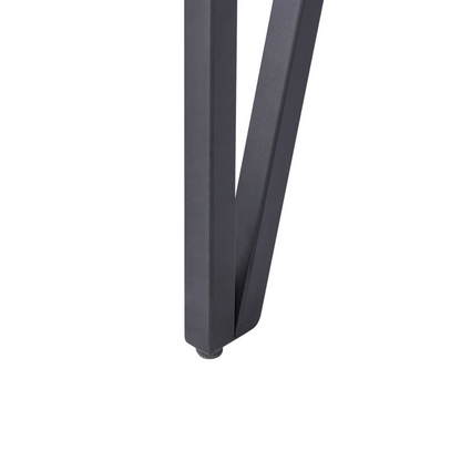 Coffee Table Brown Top Black Hairpin Legs 110 x 60 Rectangular