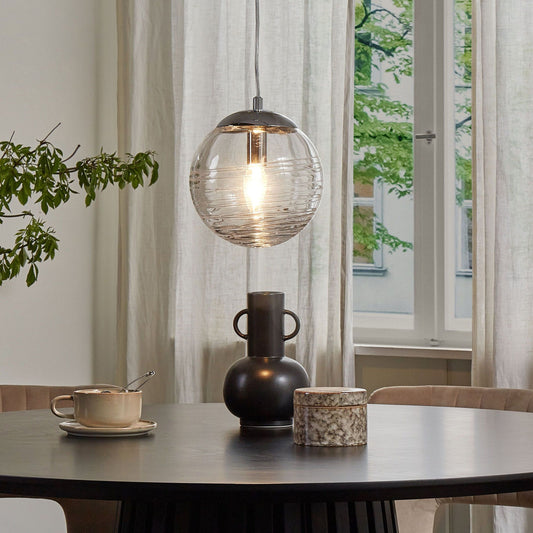 Pendant Lamp Transparent Glass Globe Modern Ceiling Light