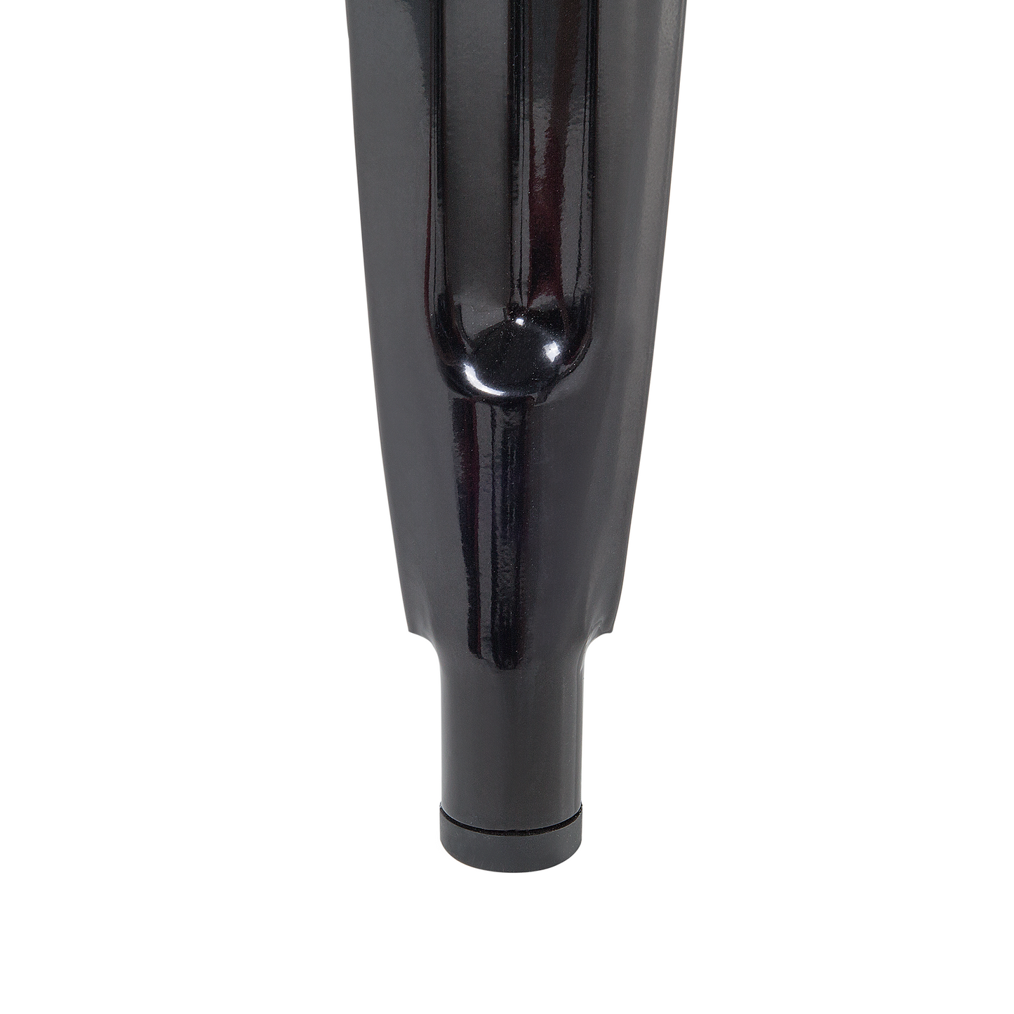Urban Loft Industrial Bar Stools Set of 2 Black Steel 60cm Stackable Counter Height