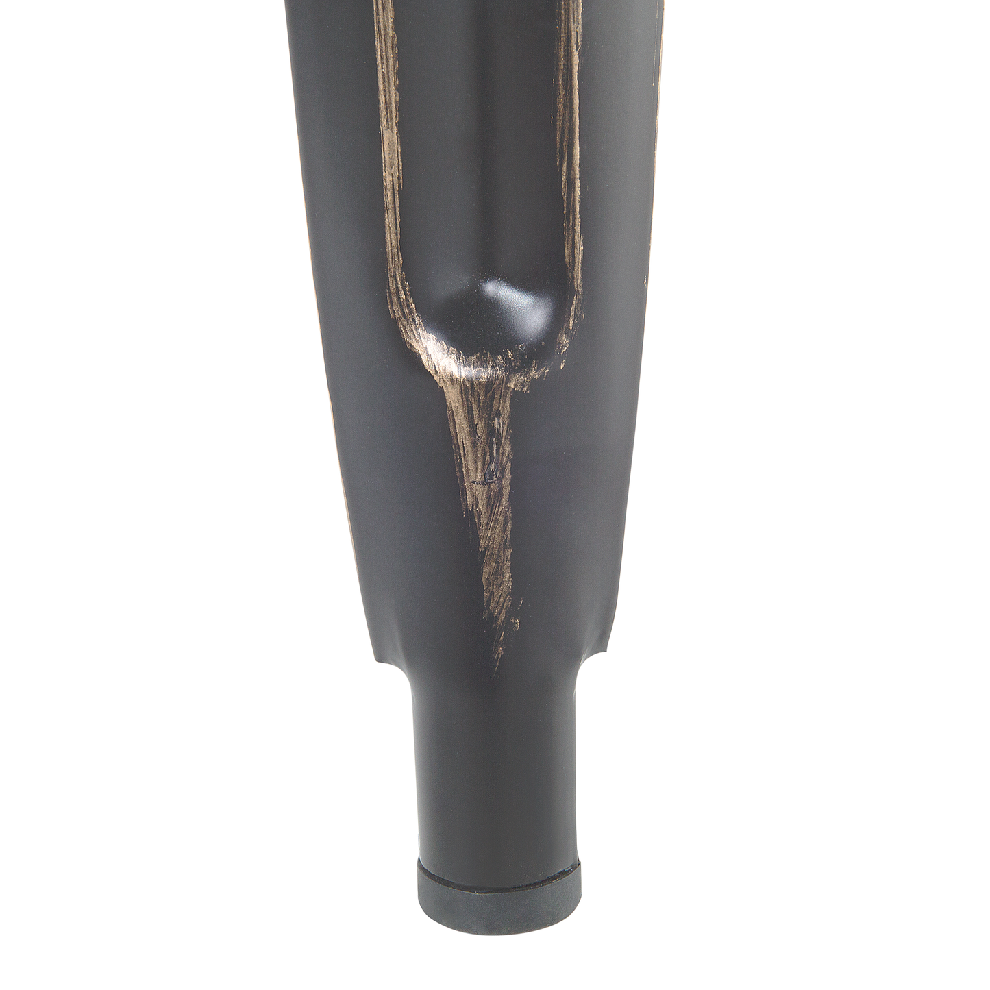 Set Of 2 Bar Stools Black Gold Steel 60cm Stackable