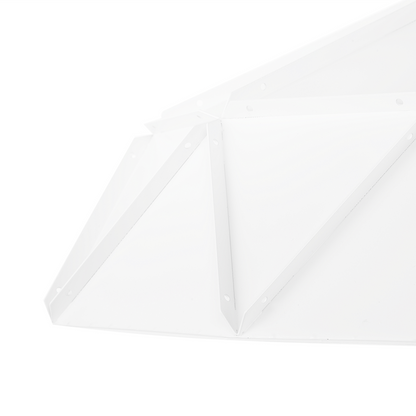 Pendant Lamp White Metal Geometric 1 Light Modern Ceiling Fixture For Living Room And Office