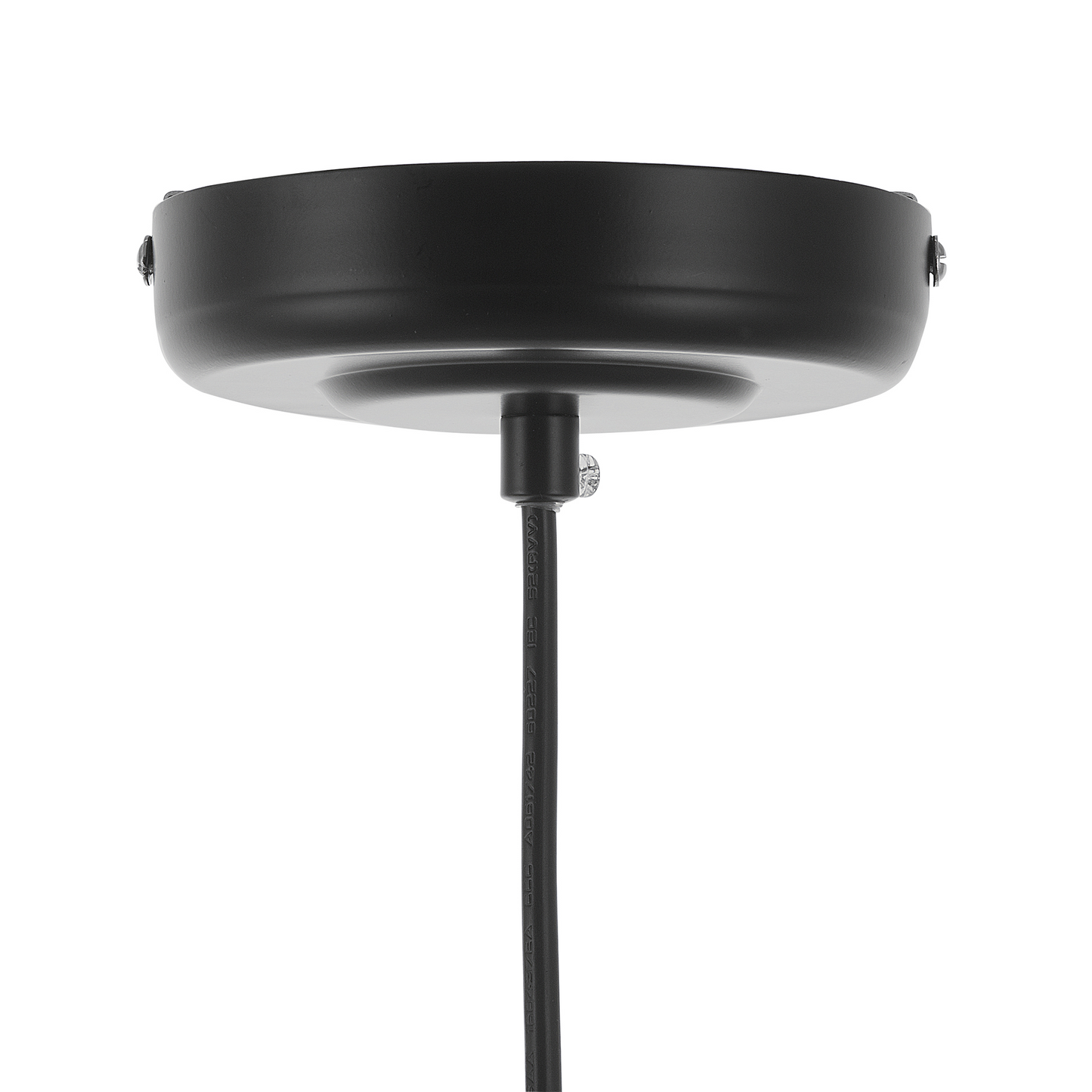 Pendant Lamp Black Metal Geometric 1 Light Modern