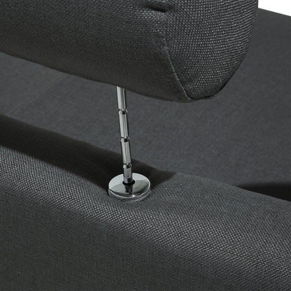 Curved Modular 7 Seater Sofa Adjustable Headrests