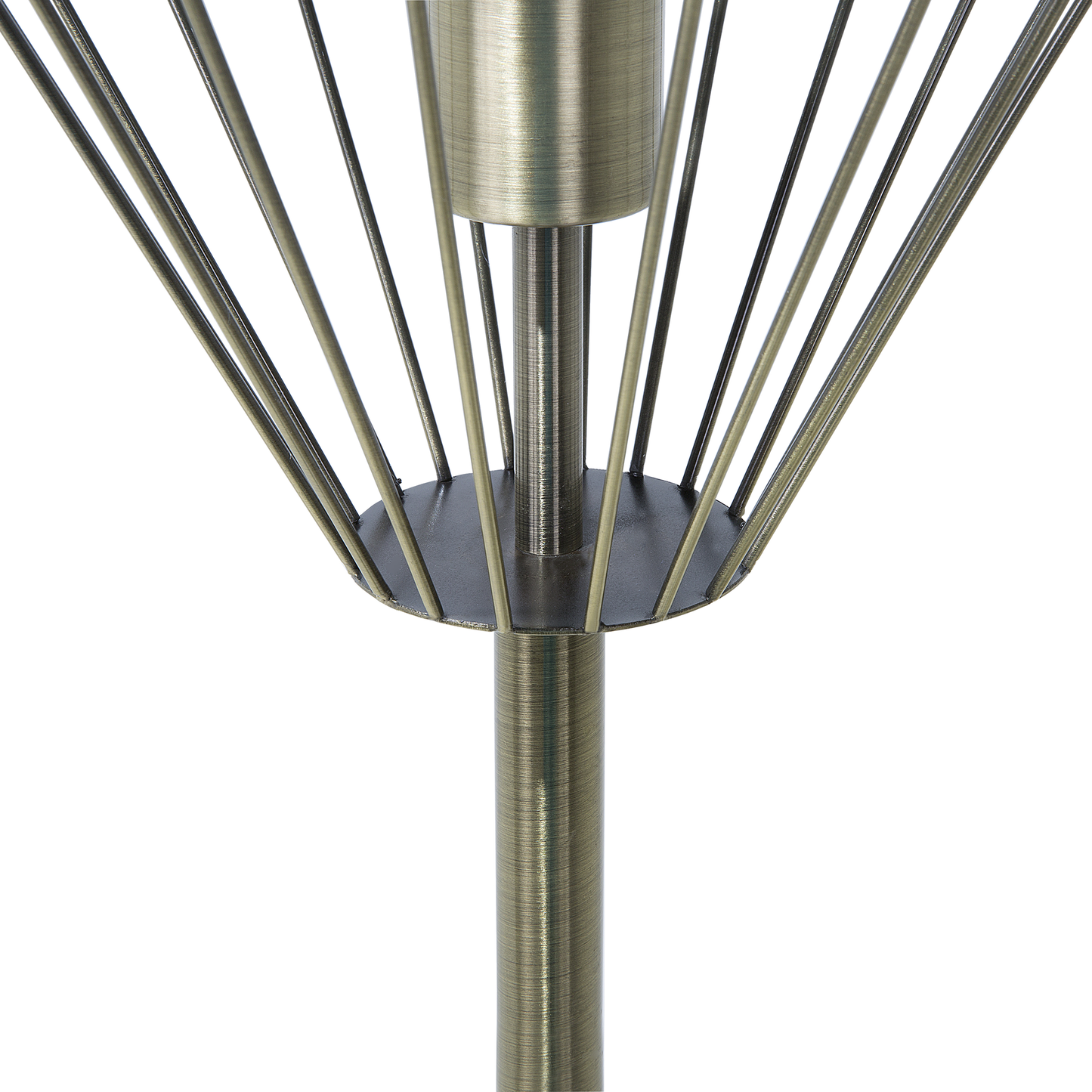 Floor Lamp 160cm Brass Metal Diamond Geometric Cage Shade Industrial Lighting Elegance
