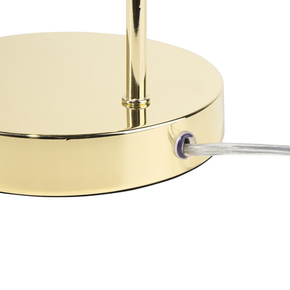 Gold Industrial Table Lamp No Shade