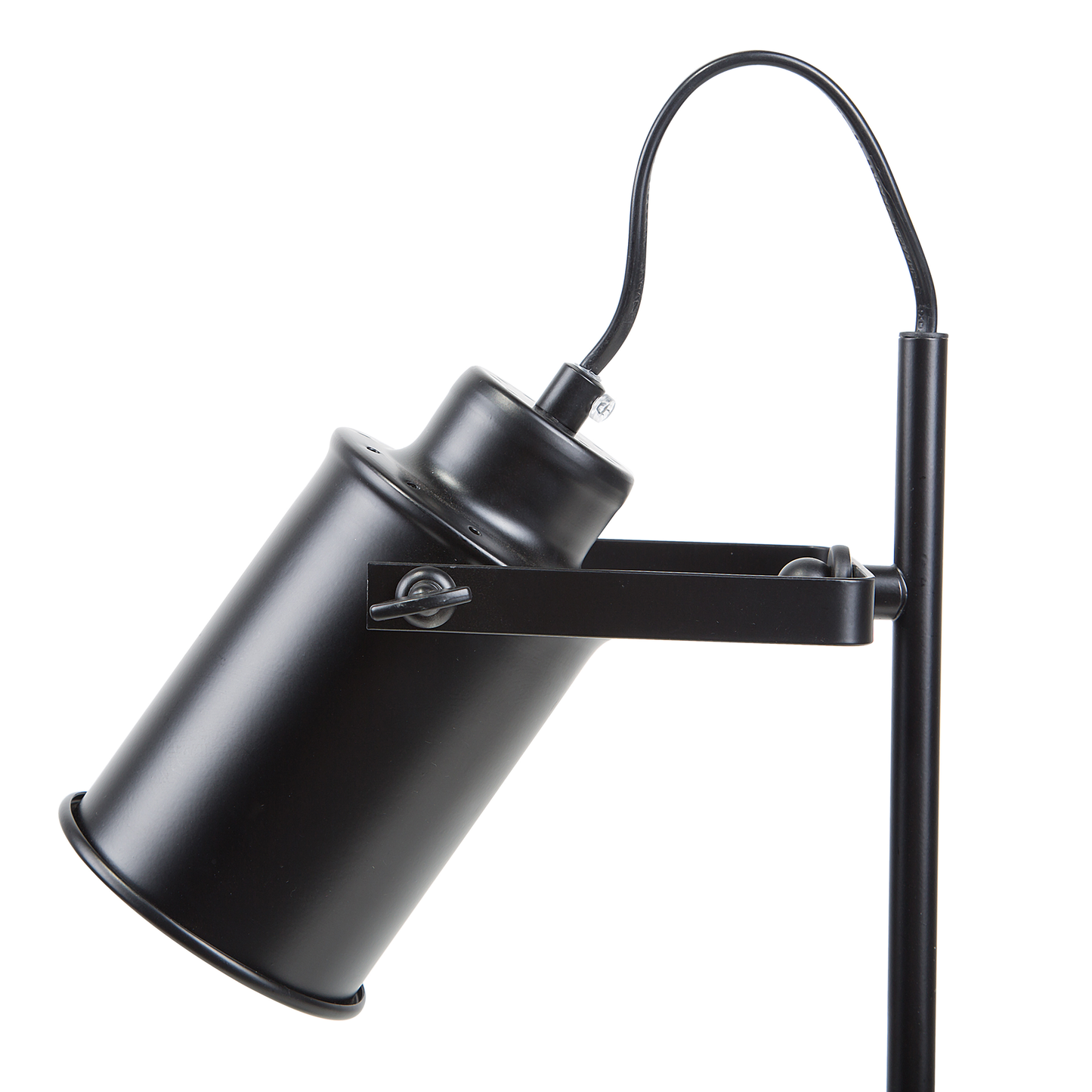 Table Lamp Black Industrial Spotlight With Concrete Base