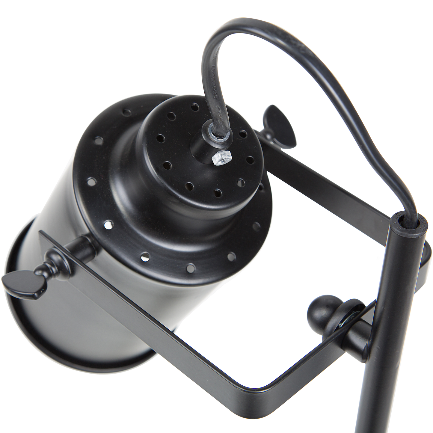 Table Lamp Black Industrial Spotlight With Concrete Base