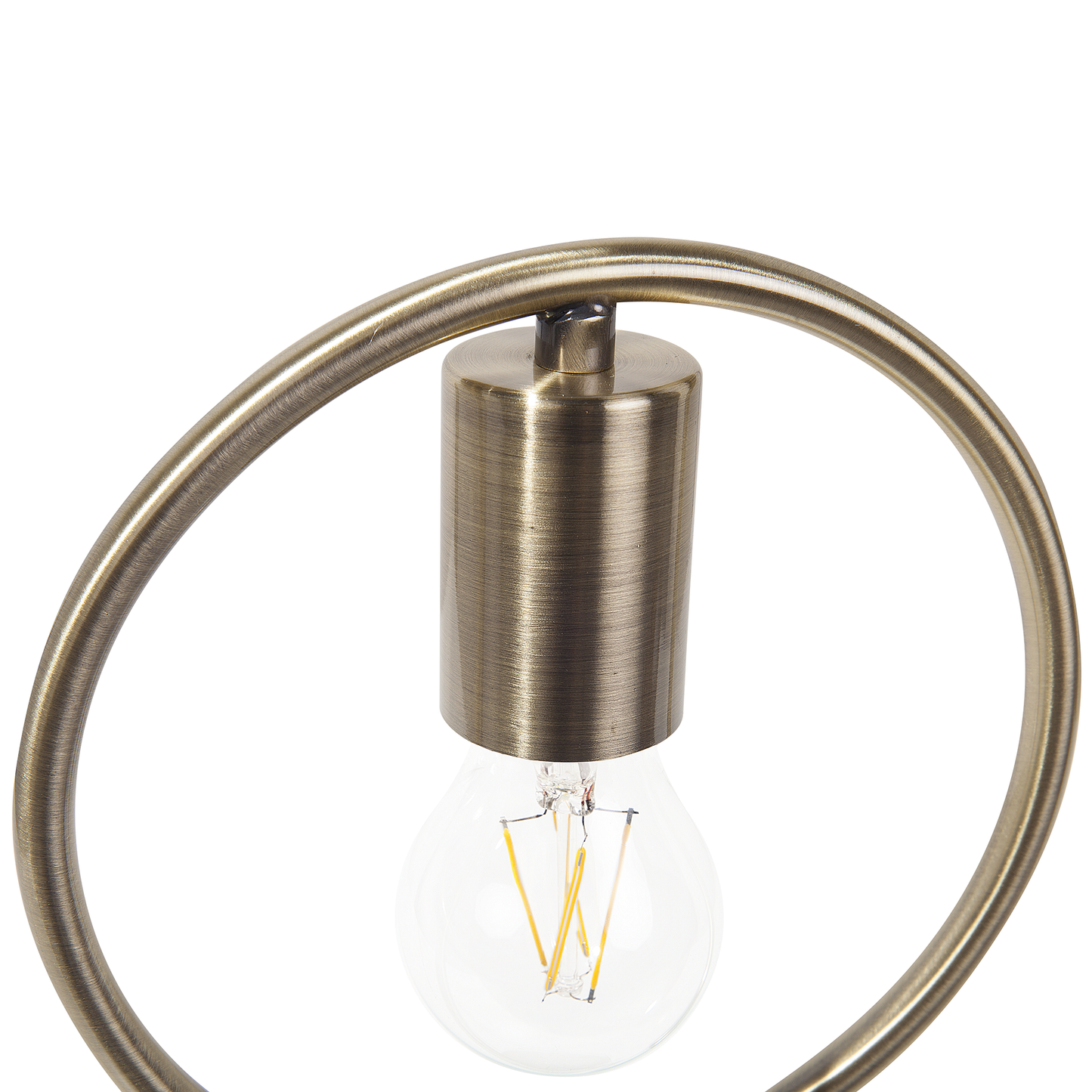 Brass Table Lamp With Concrete Base Industrial