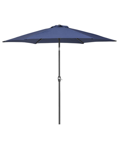 Garden Sun Parasol Navy Blue 230cm Weather Resistant Patio Umbrella