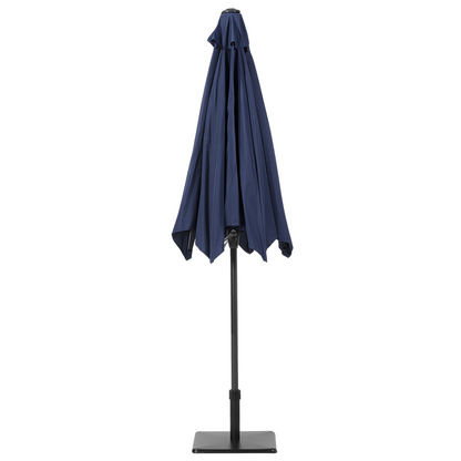 Garden Sun Parasol Navy Blue 230cm Weather Resistant Patio Umbrella