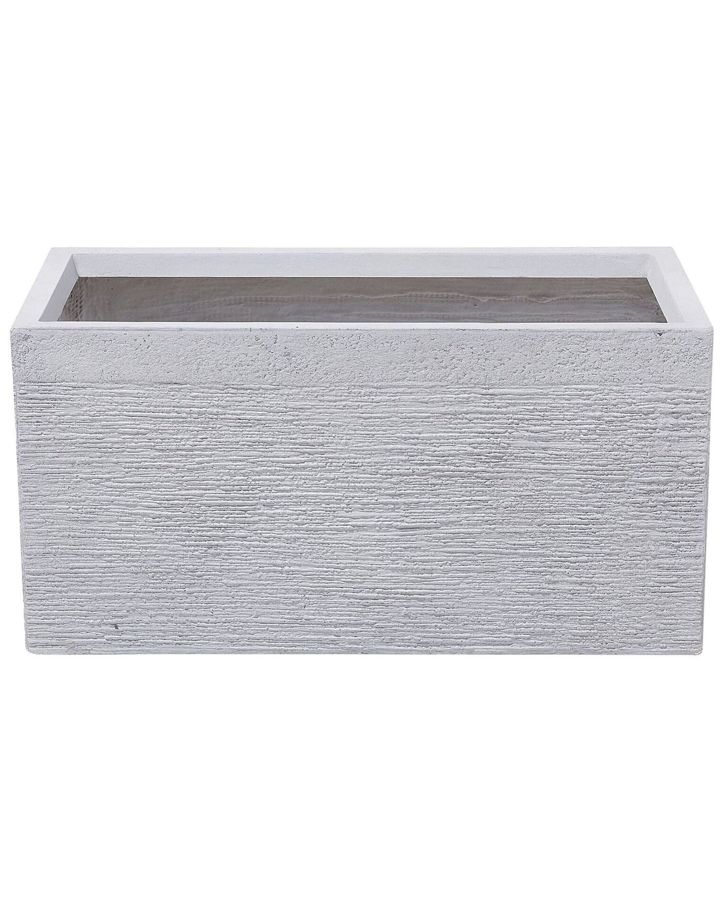 Verdant Living White Fibre Clay Rectangular Plant Pot 60 x 29 x 30cm
