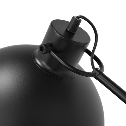 Floor Lamp Black 155cm Adjustable Industrial