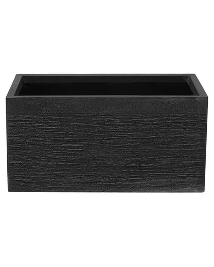 Verdant Black Fibre Clay Planter 60 x 29 x 30cm Rectangular