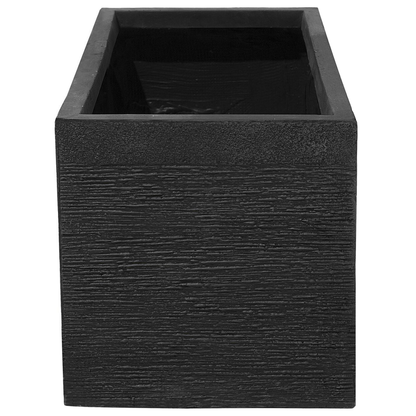 Verdant Black Fibre Clay Planter 60 x 29 x 30cm Rectangular