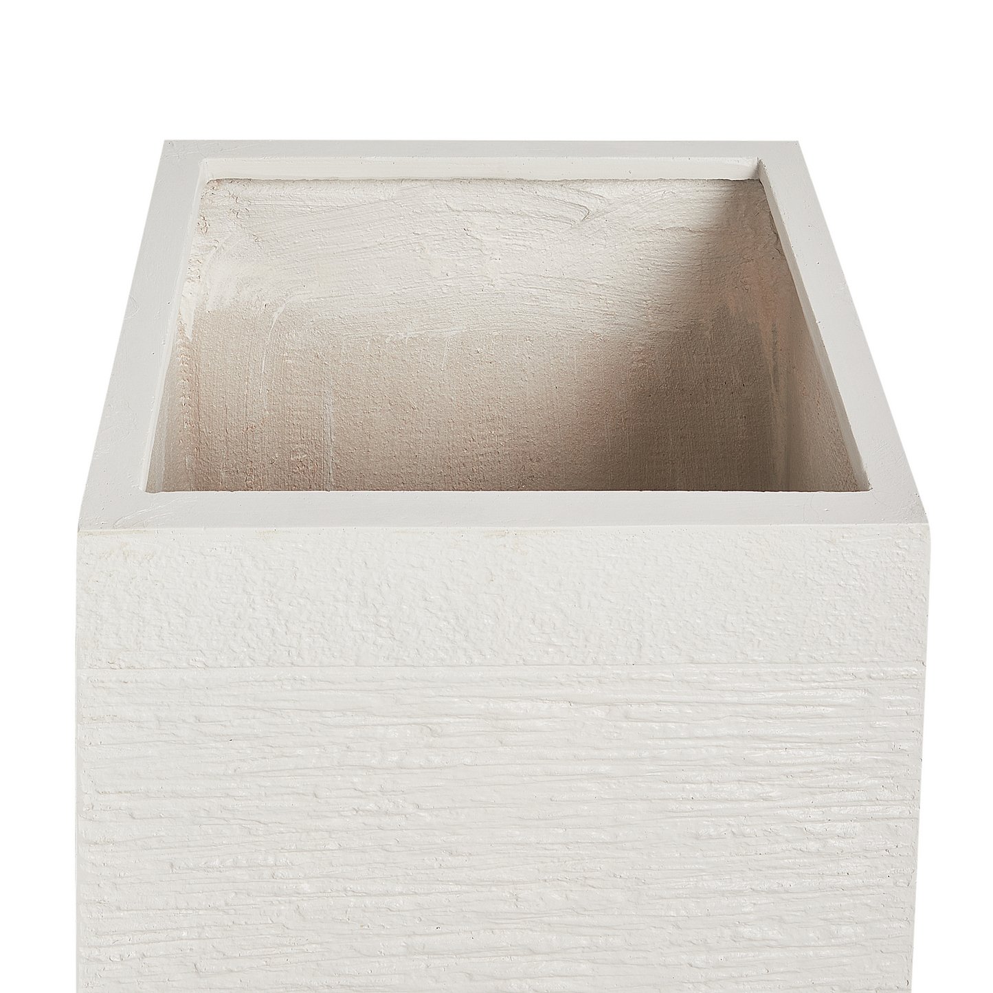 Garden Tall Clay Plant Pot 40 x 40 x 77cm Light Beige UV Resistant