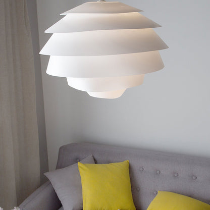 Pendant Lamp White Plastic Globe Modern Ceiling Light