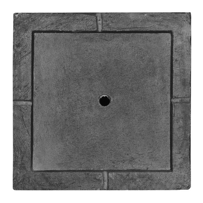 Solid Black Fibre Clay Square Plant Pot Planter 30 x 28cm UV Resistant Minimalist Design