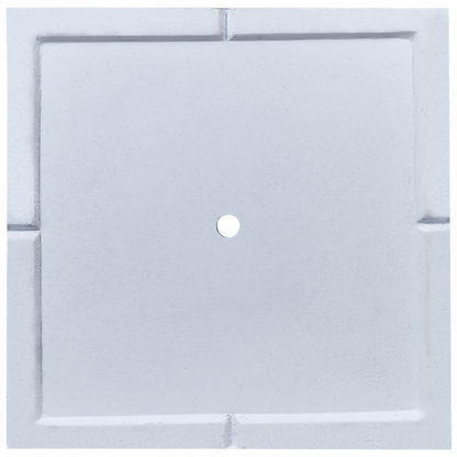 Solid White Fibre Clay Square Planter 50 x 48cm UV Resistant For Indoor Outdoor Use