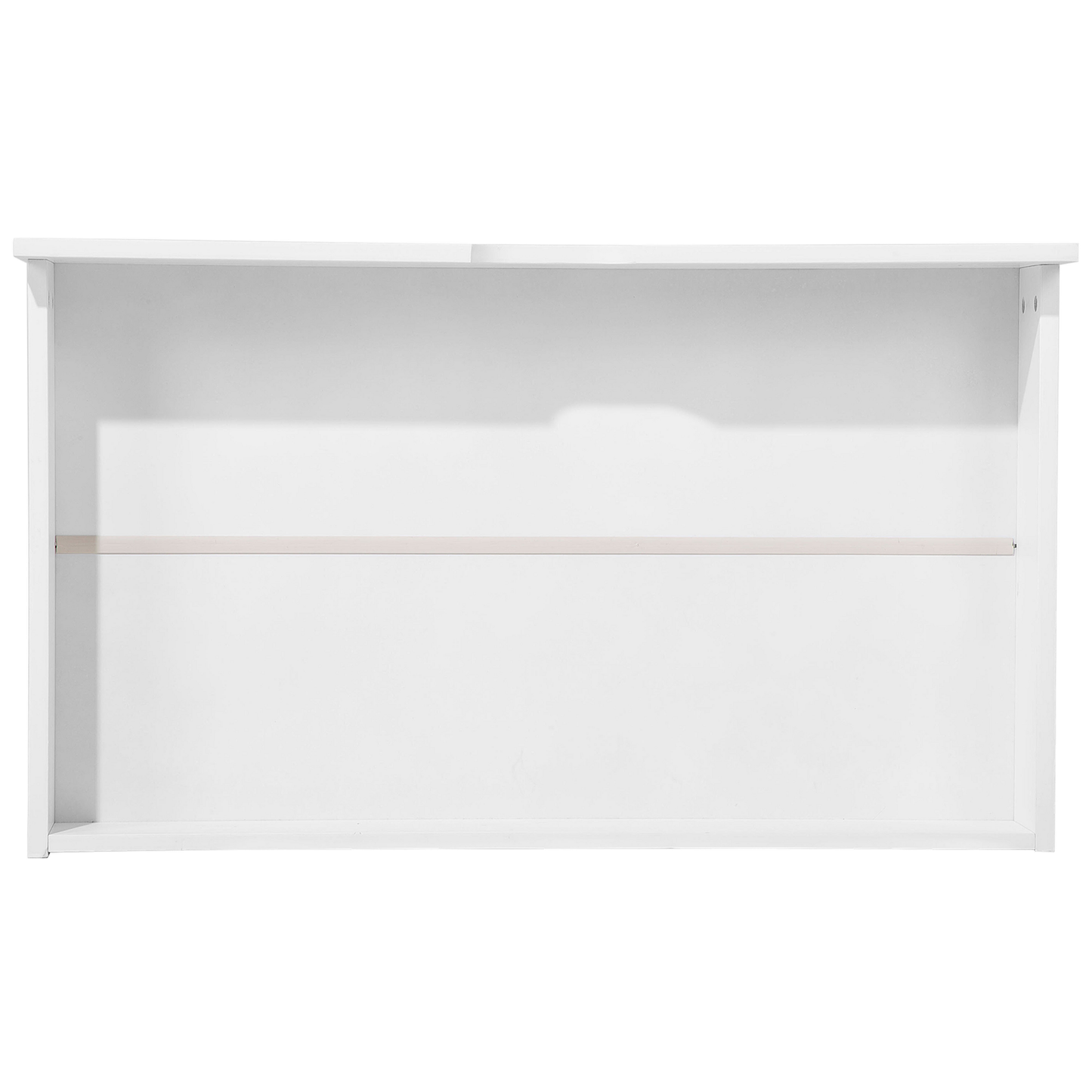 Set of 2 Bed Storage Drawers White Solid Wood Underbed Boxes with Wheels