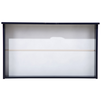 Navy Blue Underbed Drawer Set Solid Wood Wheels 2 Pack
