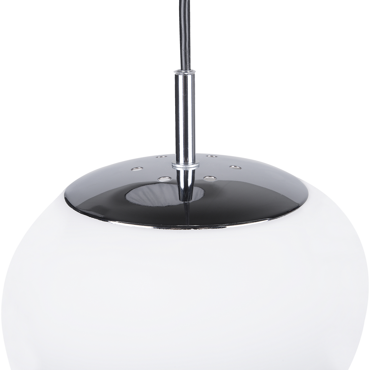 Pendant Lamp White Glass Irregular Shape with Silver Top Modern 1 Light Ambience Fixture