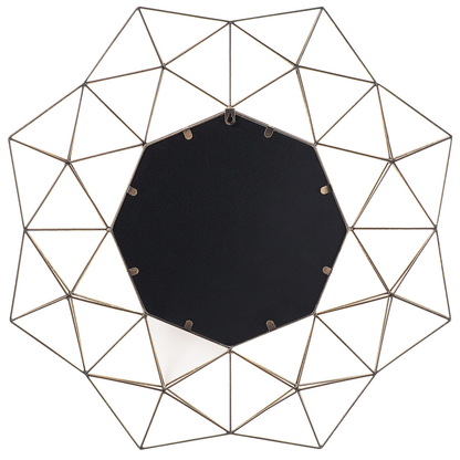 Sun Star Gold Wall Mirror 69 x 80cm Sun Star Shape Decor